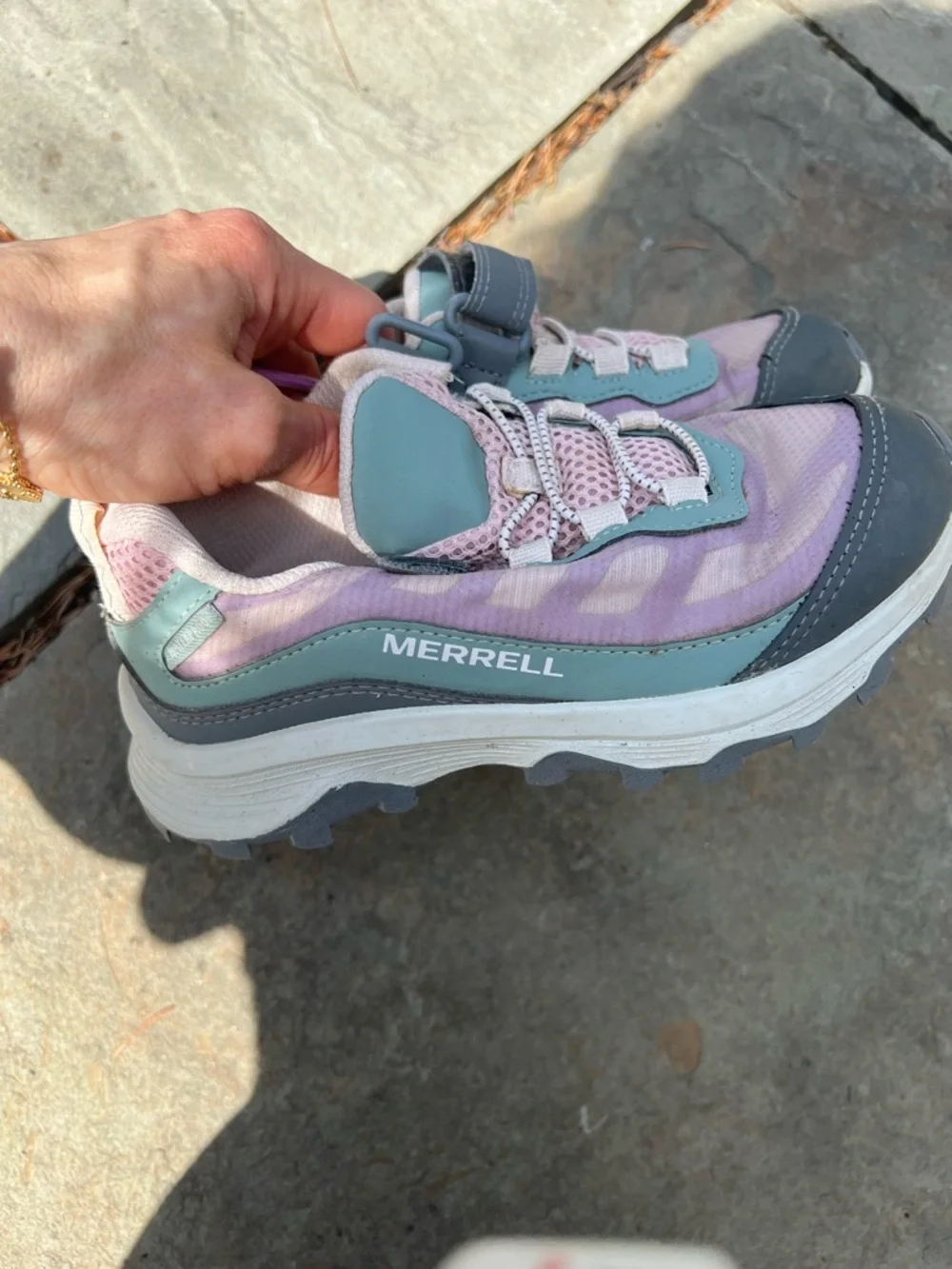 Merrell Kids Sneakers in Pink, Mint & Gray - Picture 2 of 4